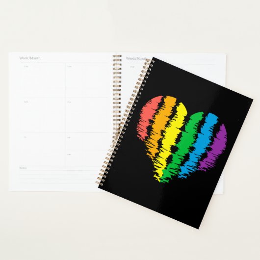 LGBT+pride. Hartregenboog. Planner (Display)