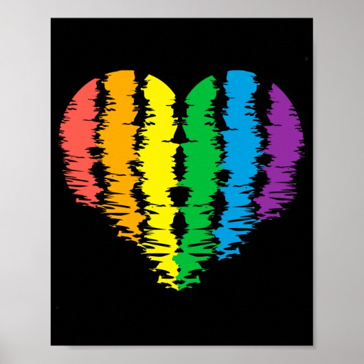 LGBT+pride. Hartregenboog. Poster (Voorkant)