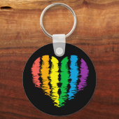 LGBT+pride. Hartregenboog. Sleutelhanger (Voorkant)