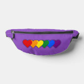 LGBT pride hearts  Heuptasje (Liggend)