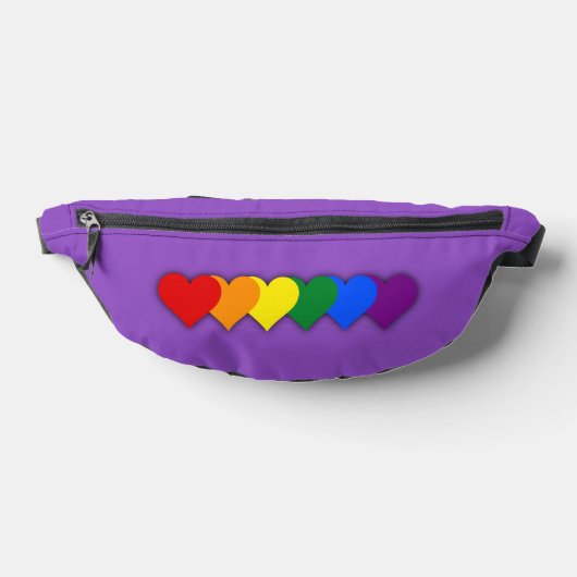 LGBT pride hearts  Heuptasje (Liggend)