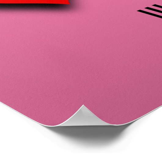 LGBT pride hearts Poster (Hoek)