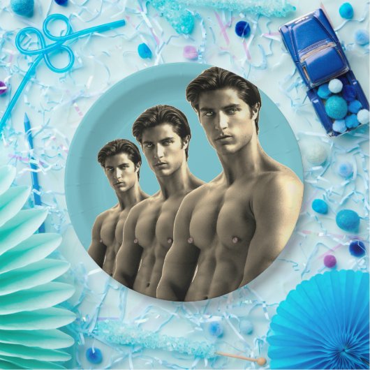 LGBT Pride Heetste Hunks op de Planeet Papieren Bordje (Feest)