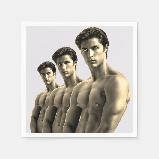 LGBT Pride Heetste Hunks op de Planeet Servet (Voorkant)