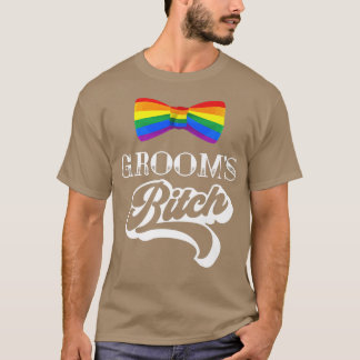 LGBT Pride Heren Afscheidsfeest Bruidegom Trouwfee T-shirt