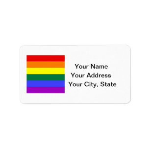 LGBT Pride het Etiket van het Adres