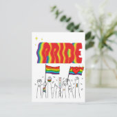 LGBT+Pride. Homo-homo-liefdestrots. Briefkaart (Staand voorkant)