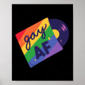LGBT+pride, homo-liefde.Gay AF Poster (Voorkant)