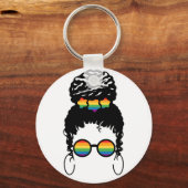 LGBT-Pride. Homogene liefde. Sleutelhanger (Voorkant)