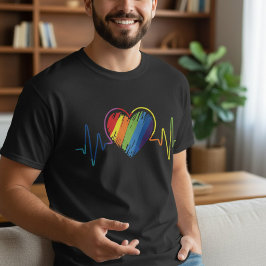 LGBT Pride Homoseksueel Lesbisch Modern Regenboog  T-shirt