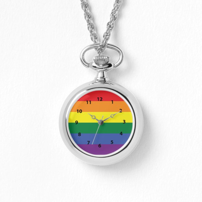 LGBT Pride Horloges (Getallen) (Voorkant)