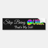 LGBT Pride Humor Rainbow Bumpersticker (Voorkant)