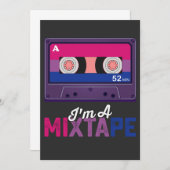 LGBT Pride I m A Mixtape Cassette Bi Kaart (Voorkant / Achterkant)