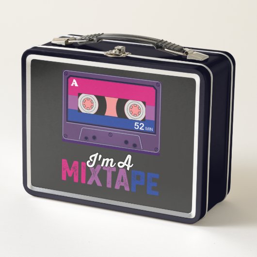 LGBT Pride Ik ben een mixtape cassette Bi (Voorkant)