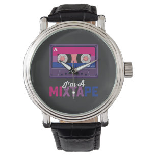 LGBT Pride Ik ben een mixtape cassette Bi Horloge