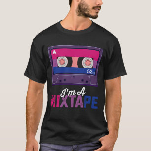 LGBT Pride Ik ben een mixtape cassette Bi T-shirt
