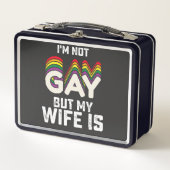 LGBT Pride ik ben geen homo maar mijn vrouw is (Voorkant)