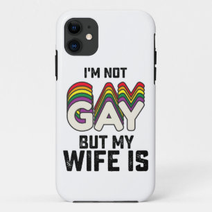 LGBT Pride Ik ben geen homo maar mijn vrouw is Case-Mate iPhone Case