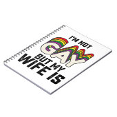LGBT Pride Ik ben geen homo maar mijn vrouw is Notitieboek (Linkerzijde)