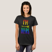 LGBT Pride Ik ben haar. Ze is mijn lesbische koppe T-shirt (Voorkant volledig)