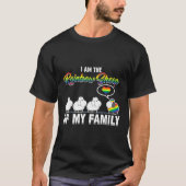 LGBT Pride Ik ben het regenboogschaap van mijn fam T-shirt (Voorkant)