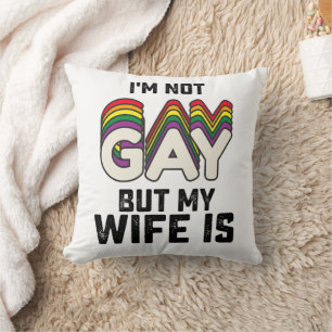 LGBT Pride Ik ben niet homoseksueel maar mijn vrou Kussen