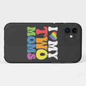 LGBT Pride Ik hou van mijn twee moeders Homoseksue Case-Mate iPhone Case (Achterkant (horizontaal))
