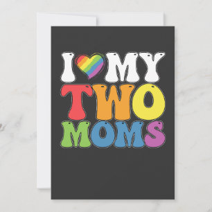 LGBT Pride Ik hou van mijn twee Roma-hombiële steu Kaart