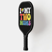 LGBT Pride Ik hou van mijn twee Roma-hombiële steu Pickleball Paddle (Links)