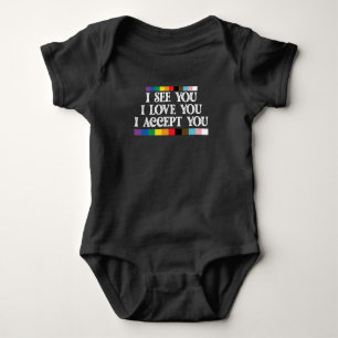LGBT Pride Ik zie Liefde je accepteren Romper