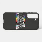 LGBT Pride Ik zie Liefde je accepteren Samsung Galaxy Hoesje (Achterkant horizontaal)
