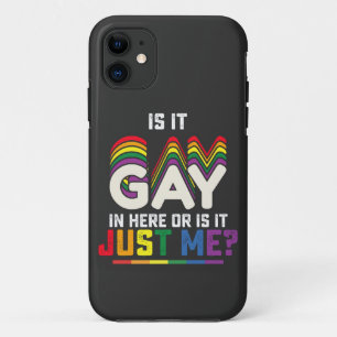 LGBT Pride Is het hier gay of is het alleen mij Case-Mate iPhone Case
