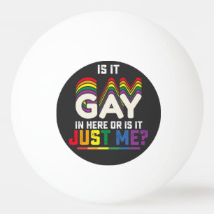 LGBT Pride Is het hier gay of is het alleen mij Pingpongbal
