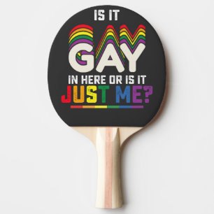 LGBT Pride Is het hier gay of is het alleen mij Tafeltennisbatje