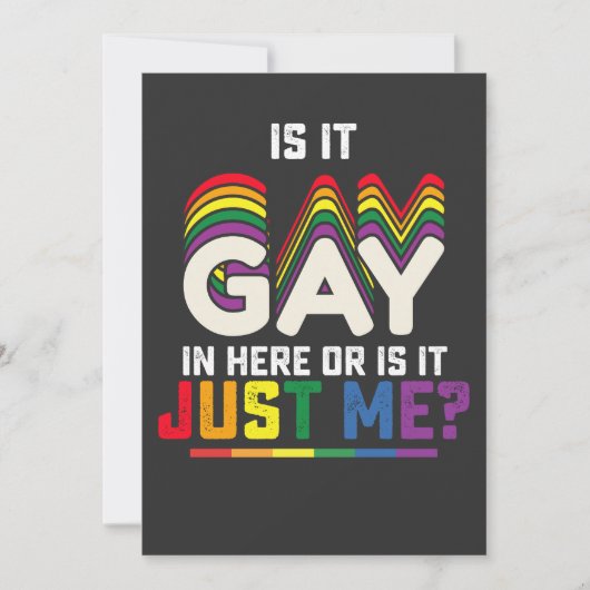 LGBT Pride is het hier in de homo of is het gewoon Kaart (Voorkant)