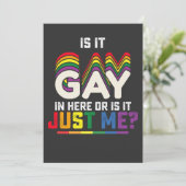 LGBT Pride is het hier in de homo of is het gewoon Kaart (Staand voorkant)