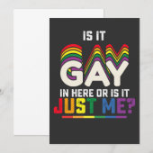 LGBT Pride is het hier in de homo of is het gewoon Kaart (Voorkant / Achterkant)