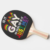 LGBT Pride is het hier in de homo of is het gewoon Tafeltennisbatje (Zijkant)
