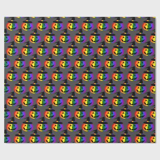 LGBT+ Pride Jack-O'-Lantern Inpakpapier (Vlak)