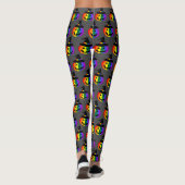 LGBT+ Pride Jack-O'-Lantern Leggingen Leggings (Achterkant)