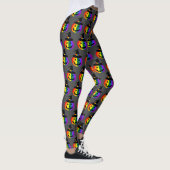 LGBT+ Pride Jack-O'-Lantern Leggingen Leggings (Rechts)