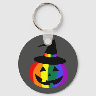 LGBT+ Pride Jack-O'-Lantern-sleutelhanger Sleutelhanger