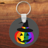 LGBT+ Pride Jack-O'-Lantern-sleutelhanger Sleutelhanger (Voorkant)
