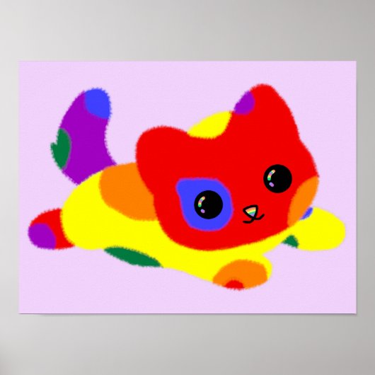 LGBT+ Pride Kat Poster (Voorkant)