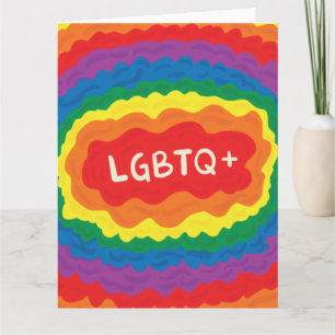LGBT+pride. Keer, regenboogkleur. Kaart