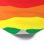 LGBT+pride. Keer, regenboogkleur. Poster (Hoek)