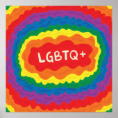 LGBT+pride. Keer, regenboogkleur. Poster (Voorkant)