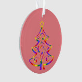 LGBT+ Pride kerstboom Acrylisch Ornament (voorkant)