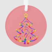 LGBT+ Pride kerstboom Acrylisch Ornament (achterkant)
