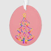 LGBT+ Pride kerstboom Acrylisch Ornament (voorkant)